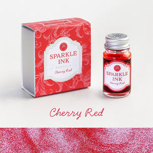 Guitar Dip Pen Sparkle Ink - Cherry Red