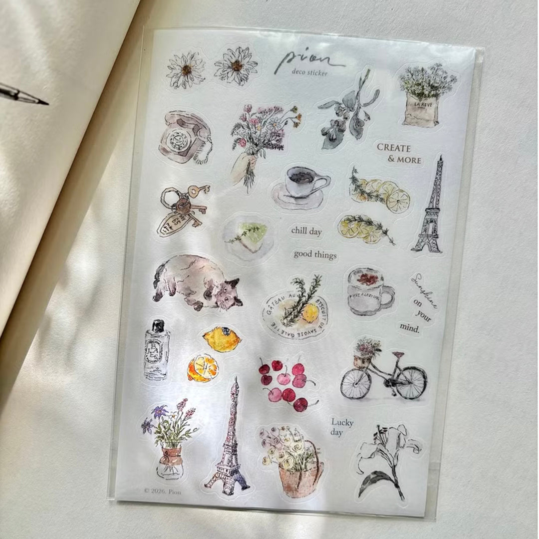 Pion Sticker Sheet - Chill