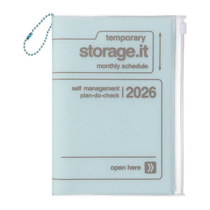 2026 Mark's Storage.it Monthly Block B6 Planner (December Start) - Chocolate Mint