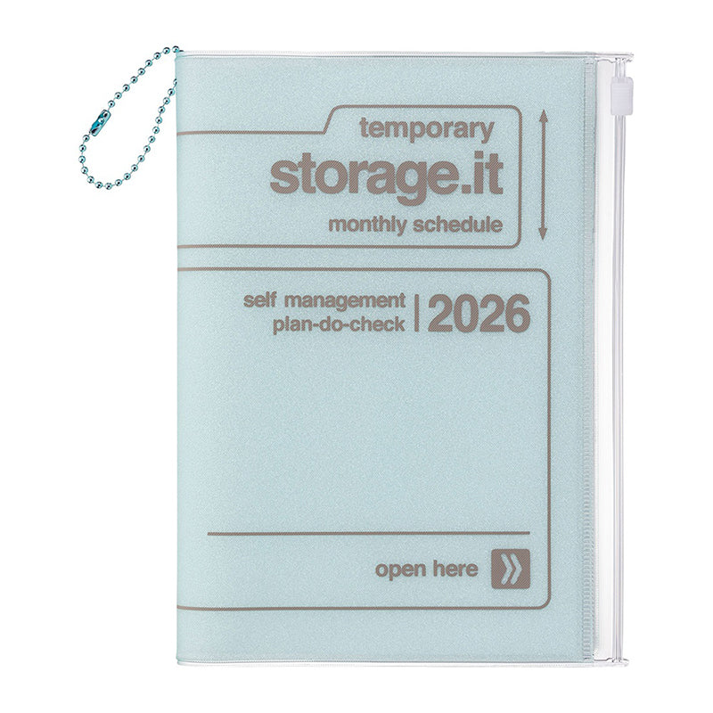 2026 Mark's Storage.it Monthly Block B6 Planner (December Start) - Chocolate Mint