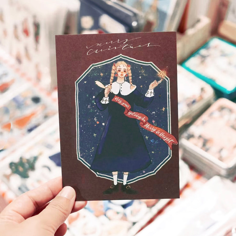 La Dolce Vita Postcard - Christmas Magic Academy