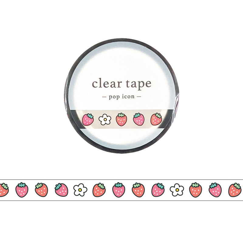 Mind Wave 7mm Clear Tape - Pop Icon - 95633 Strawberry