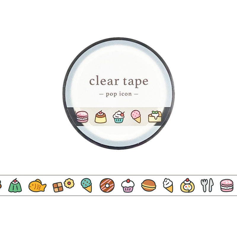 Mind Wave 7mm Clear Tape - Pop Icon - 95634 Sweets