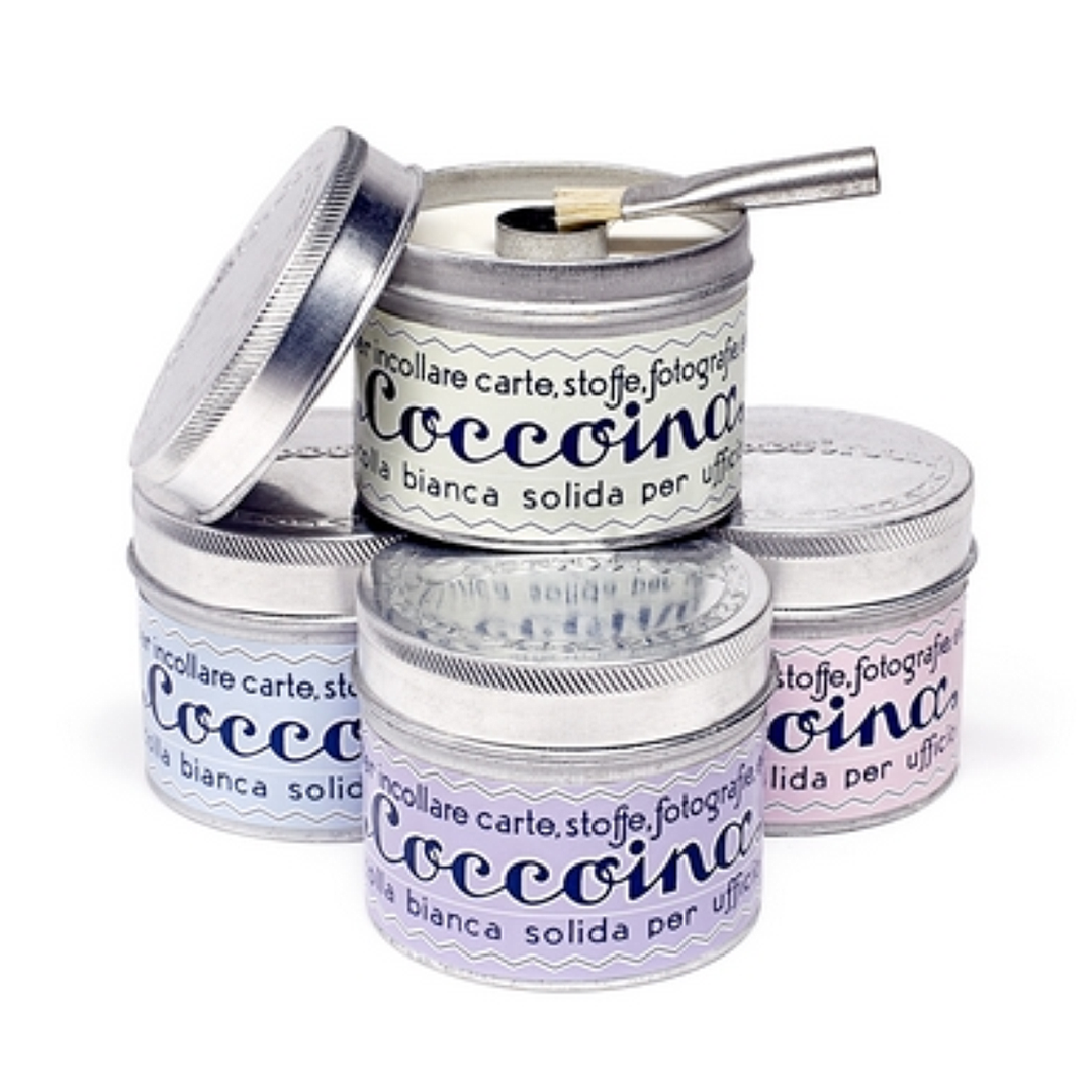 Coccoina All Natural Glue Tin - Pastel Label