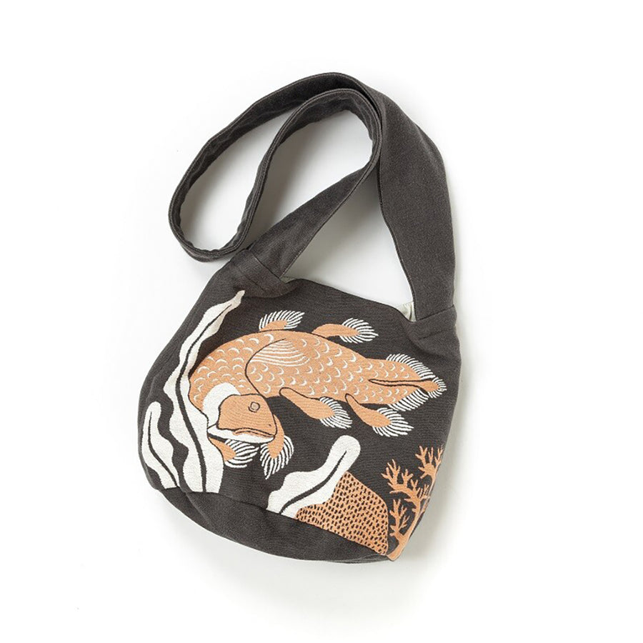 moritaMiW Shoulder Bag - Coelacanth / Dk Gray