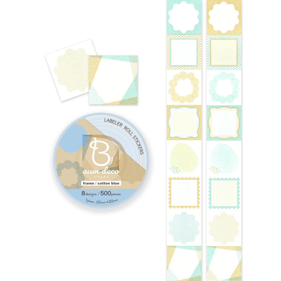 Beverly Baum Deco Stickers - Cotton Blue