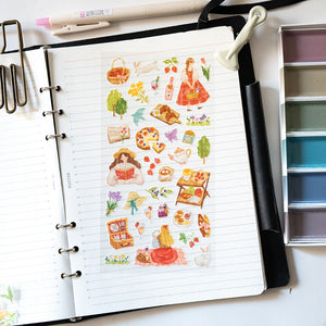 Mind Wave Lush Basket Sticker - 82300 Red