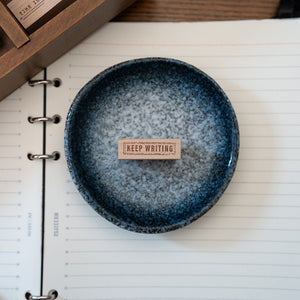 Pens Papers Planner Rubber Stamp - 037b Keep Writing