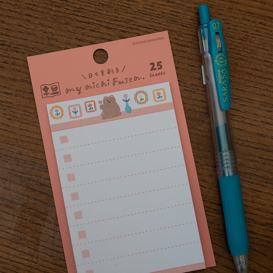 Furukawa Everyday Sticky Notes - Fluffy Bear
