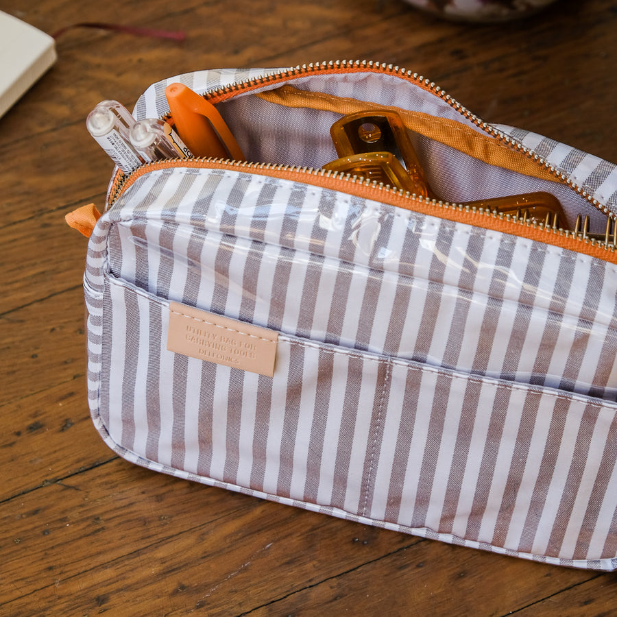 Delfonics Small Carrying Pouch - Sereno Gray Stripe