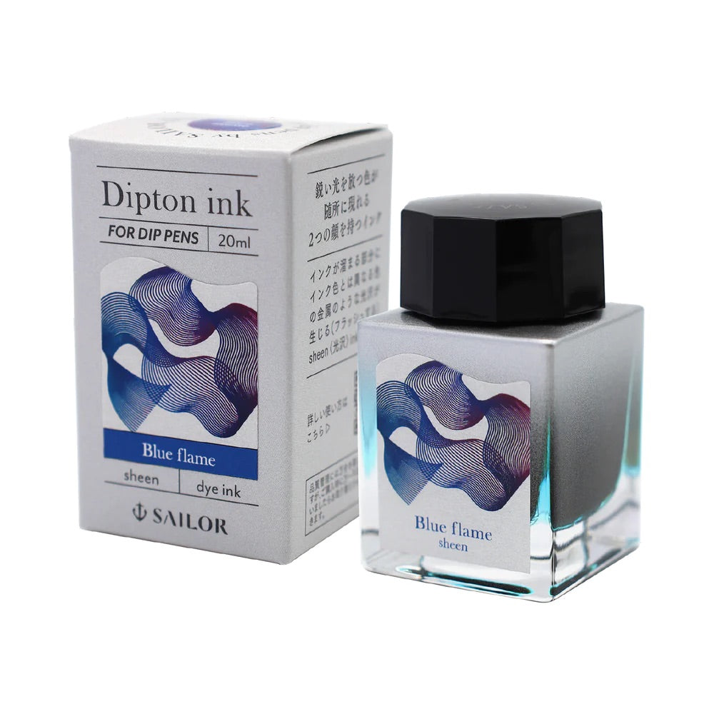 Sailor Dipton Dip Pen Sheen INK ONLY - Blue Flame