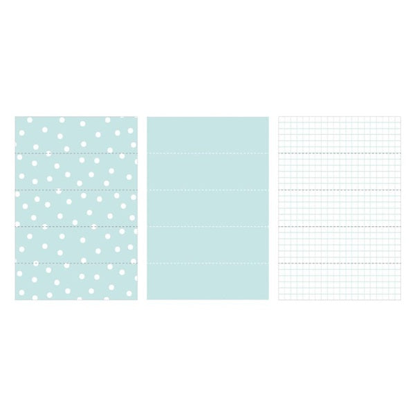 Maste Writeable Perforated Washi Tape Sheet - Dot Mint