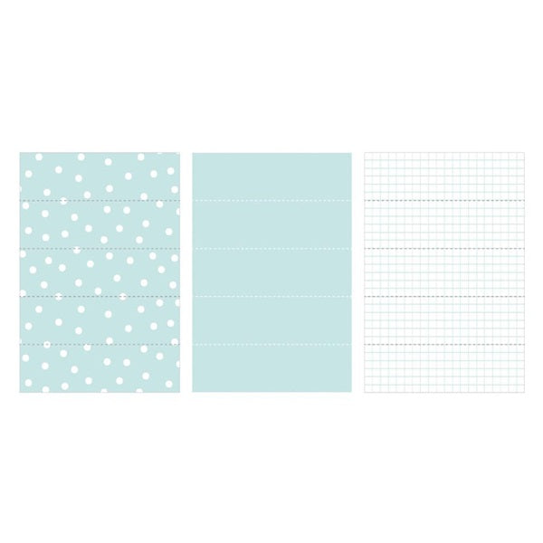 Maste Writeable Perforated Washi Tape Sheet - Dot Mint