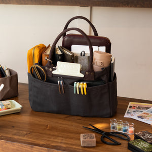 Canvas Planner Tote - Charcoal