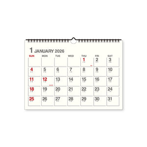Etranger Di Costarica - 2026 A4 Wall Calendar (Ivory)
