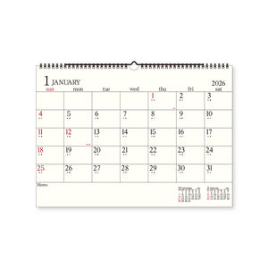 Etranger Di Costarica - 2026 Simple A3 Wall Calendar