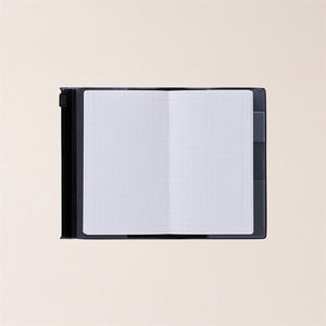 EDiT B7 Grid Notebook with Cover - Clear