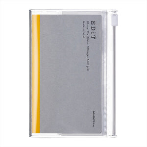 EDiT B7 Grid Notebook with Cover - Clear