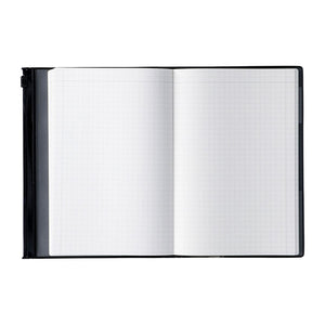 EDiT B6 Grid Notebook with Slide-Zip Pocket Cover - Light Latte