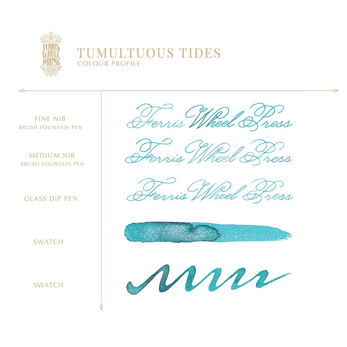 Ferris Wheel Press FerriTales - Once Upon A Time -  Fountain Pen Ink 20ml - Tumultuous Tides