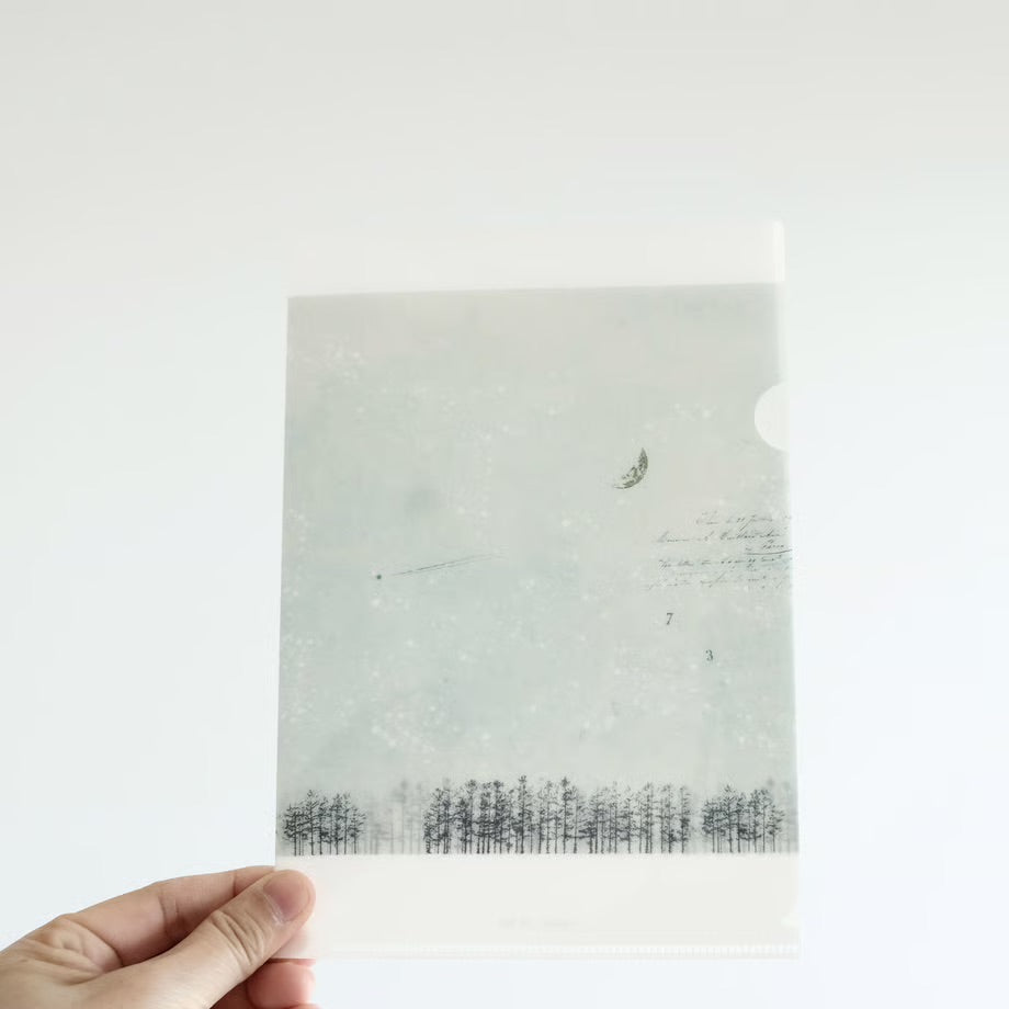 Yohaku A5 Clear File - M-204 Starry Sky