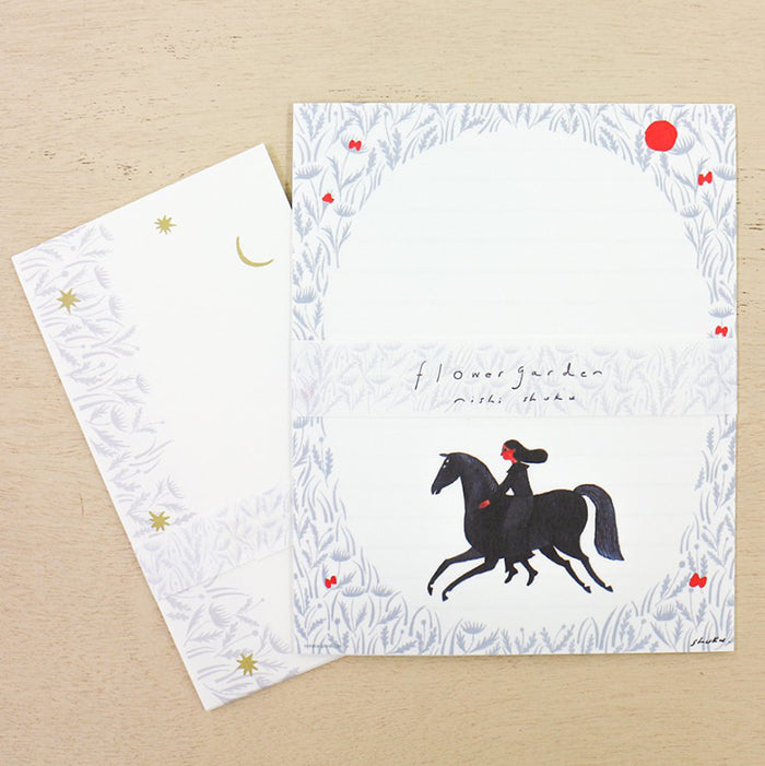 Cozyca Letter Set - Artist: Nishi Shuku - 20-930 Flower Garden