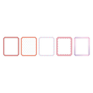 Maste Writeable Washi Sticker Flakes - Frame A (Red)