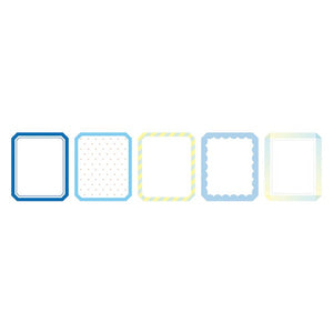 Maste Writeable Washi Sticker Flakes - Frame B (Blue)