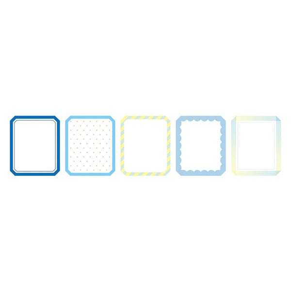 Maste Writeable Washi Sticker Flakes - Frame B (Blue)