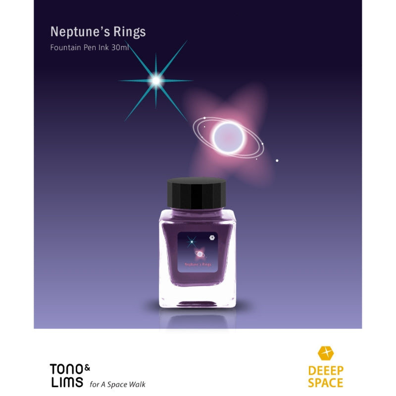 Tono & Lims Fountain Pen Ink - Deeep Space - Neptune's Rings