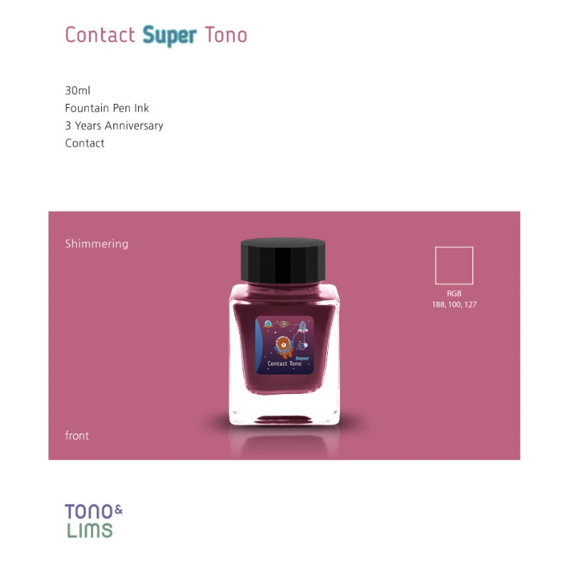 Tono & Lims Fountain Pen Ink - 3 Year Anniversary - Contact Super Tono