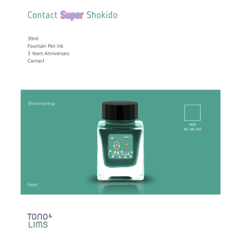 Tono & Lims Fountain Pen Ink - 3 Year Anniversary - Contact Super Shokido