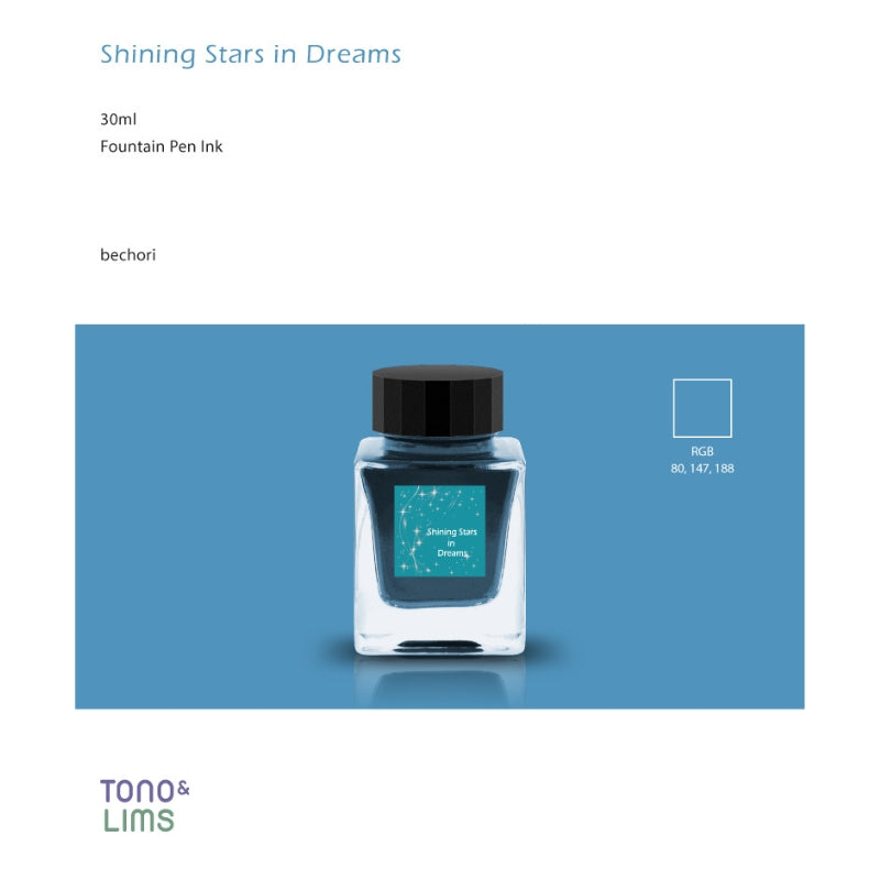 Tono & Lims Fountain Pen Ink - Friendship - Shining Stars in Dreams