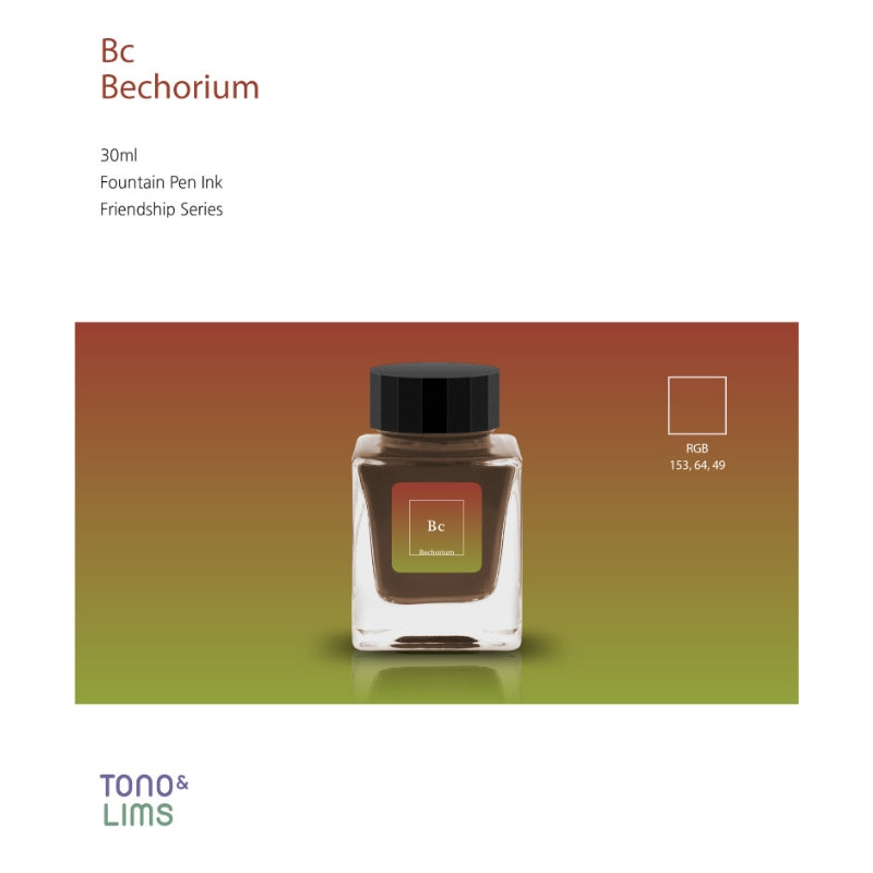 Tono & Lims Fountain Pen Ink - Friendship - Bc Bechorium
