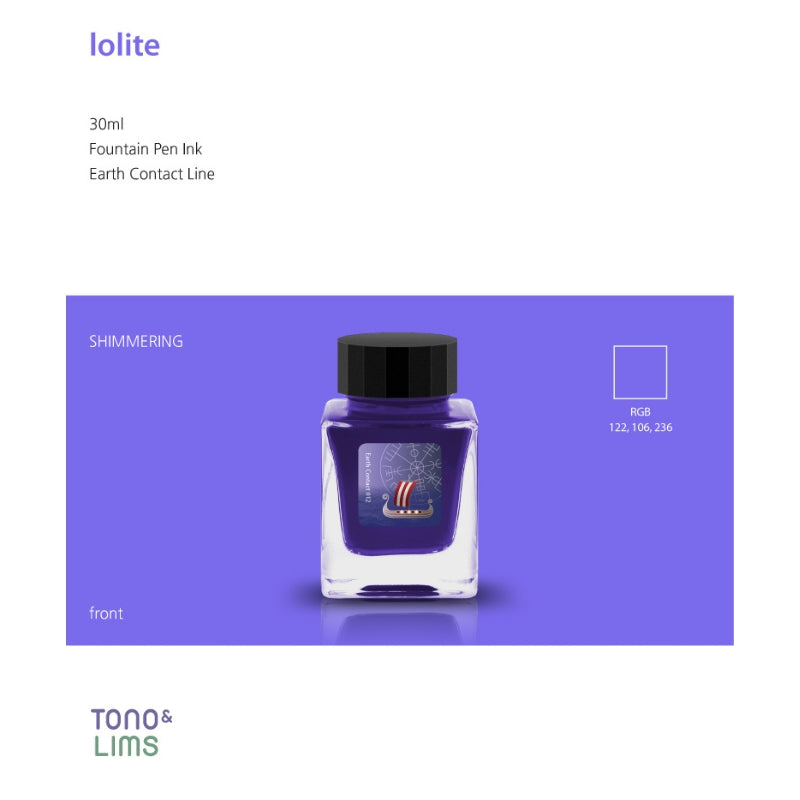 Tono & Lims Fountain Pen Ink - Earth Contact - 012 lolite