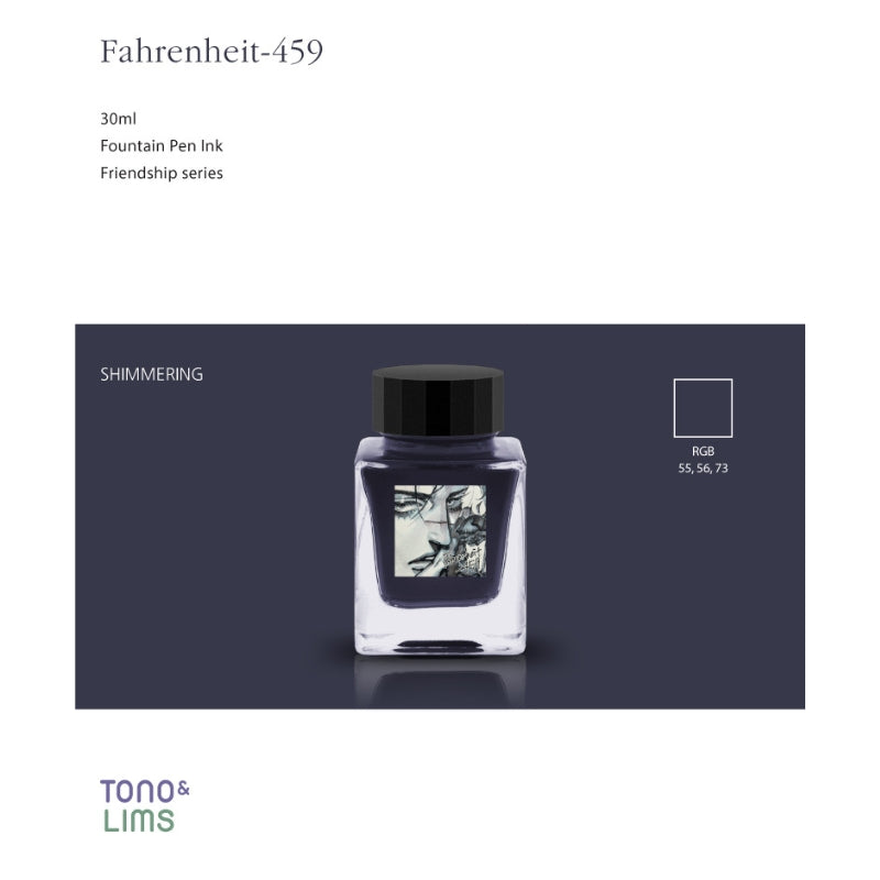 Tono & Lims Fountain Pen Ink - Friendship - Fahrenheit 459