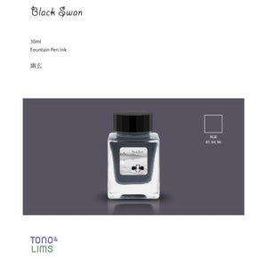 Tono & Lims Fountain Pen Ink - Black Swan