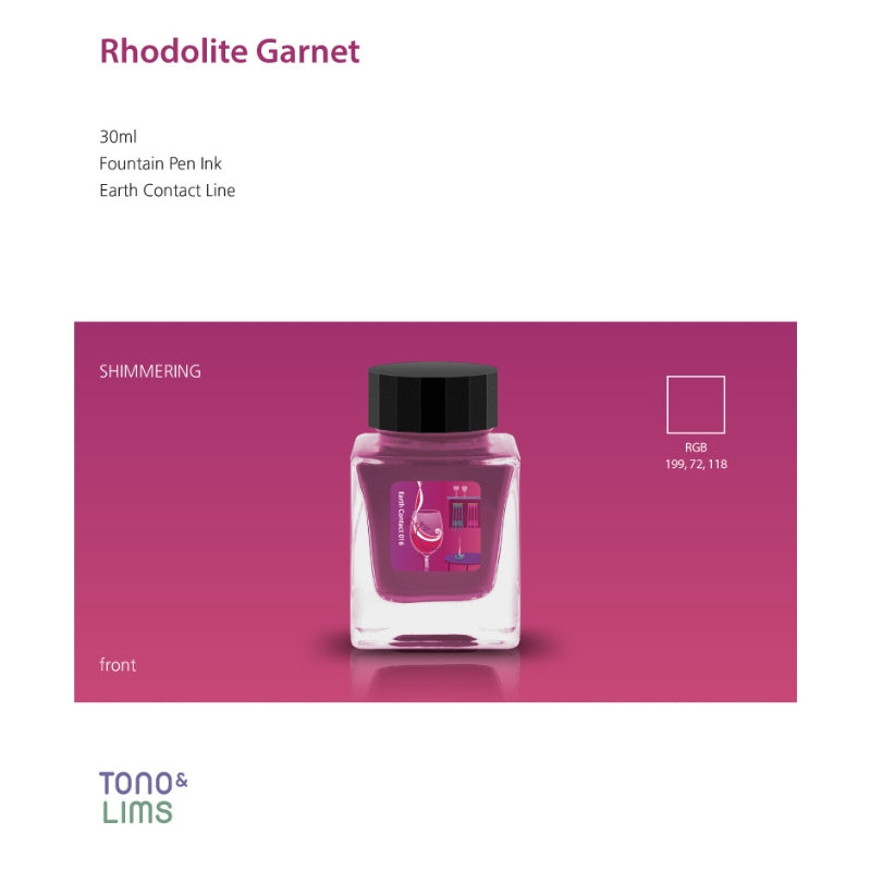 Tono & Lims Fountain Pen Ink - Earth Contact - 016 Rhodolite Garnet