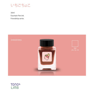 Tono & Lims Fountain Pen Ink - Friendship - Strawberry Chocolate