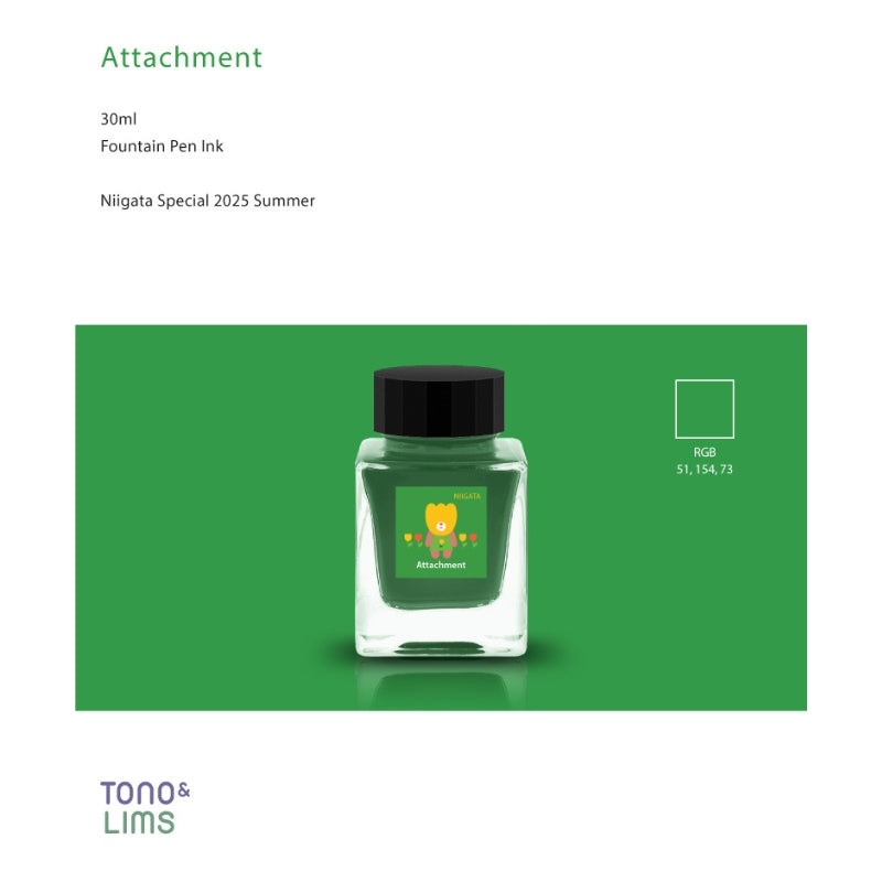 Tono & Lims Fountain Pen Ink - Niigata Special  - Attachment