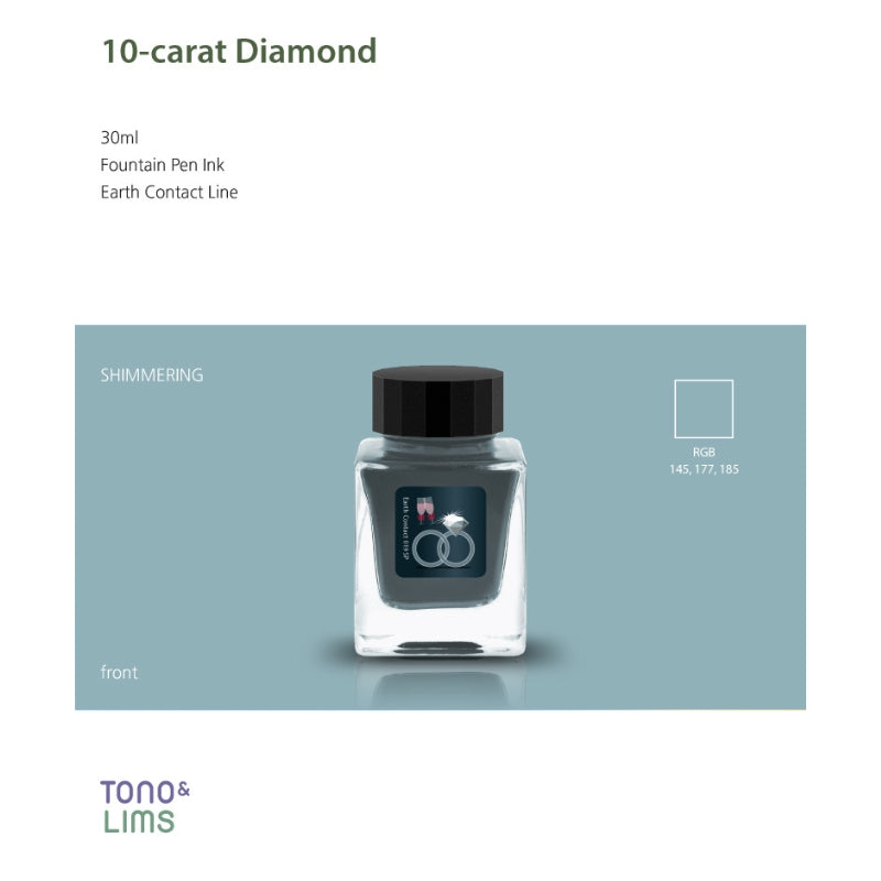Tono & Lims Fountain Pen Ink - Earth Contact - 019SP 10-carat Diamond