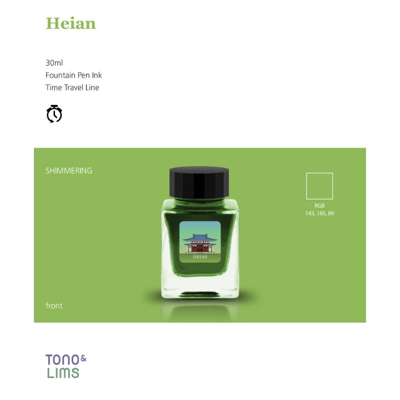 Tono & Lims Fountain Pen Ink - Time Travel - Heian