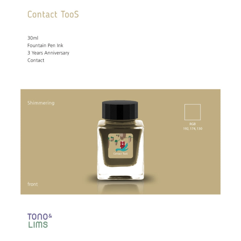 Tono & Lims Fountain Pen Ink - 3 Year Anniversary - Contact TooS