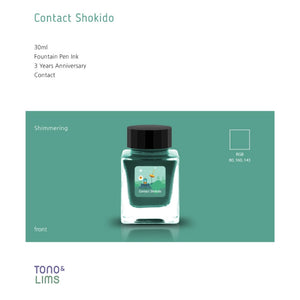 Tono & Lims Fountain Pen Ink - 3 Year Anniversary - Contact Shokido