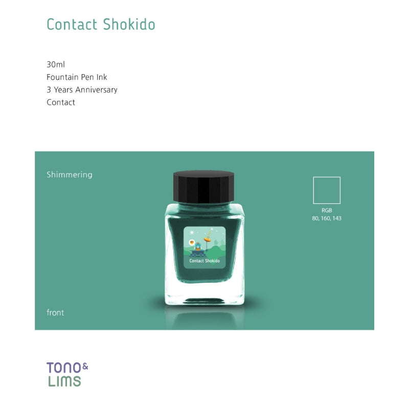 Tono & Lims Fountain Pen Ink - 3 Year Anniversary - Contact Shokido