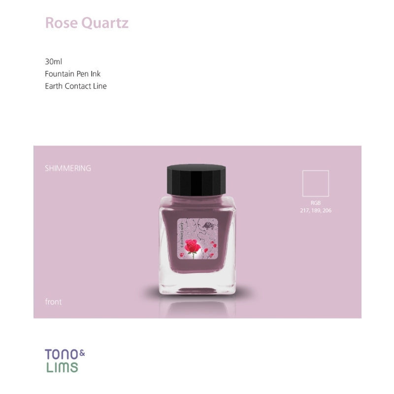 Tono & Lims Fountain Pen Ink - Earth Contact - 013 Rose Quartz