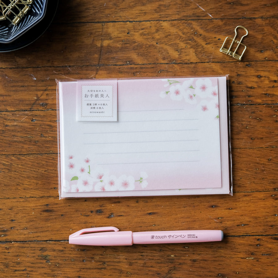 Furukawa Paper - Letter Set Spring Letter Beauty - LTB21 Sakura White