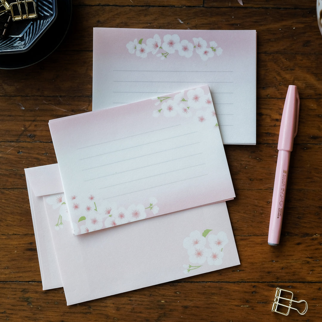 Furukawa Paper - Letter Set Spring Letter Beauty - LTB21 Sakura White
