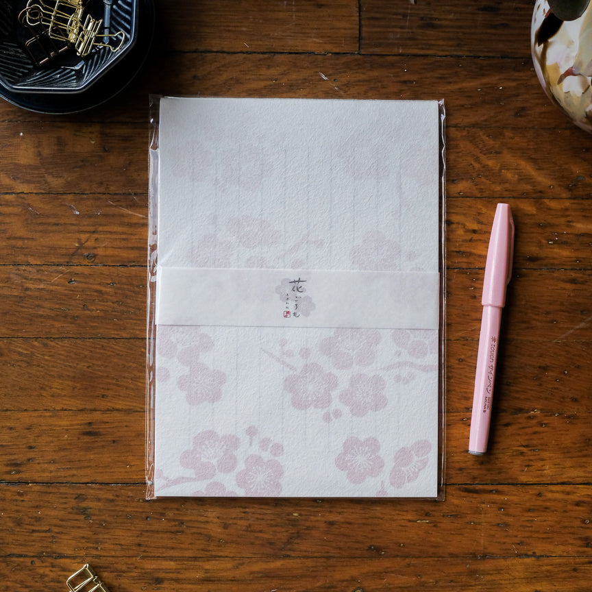 Furukawa Paper - Mino Washi Writing Paper - LB119 Red Plum