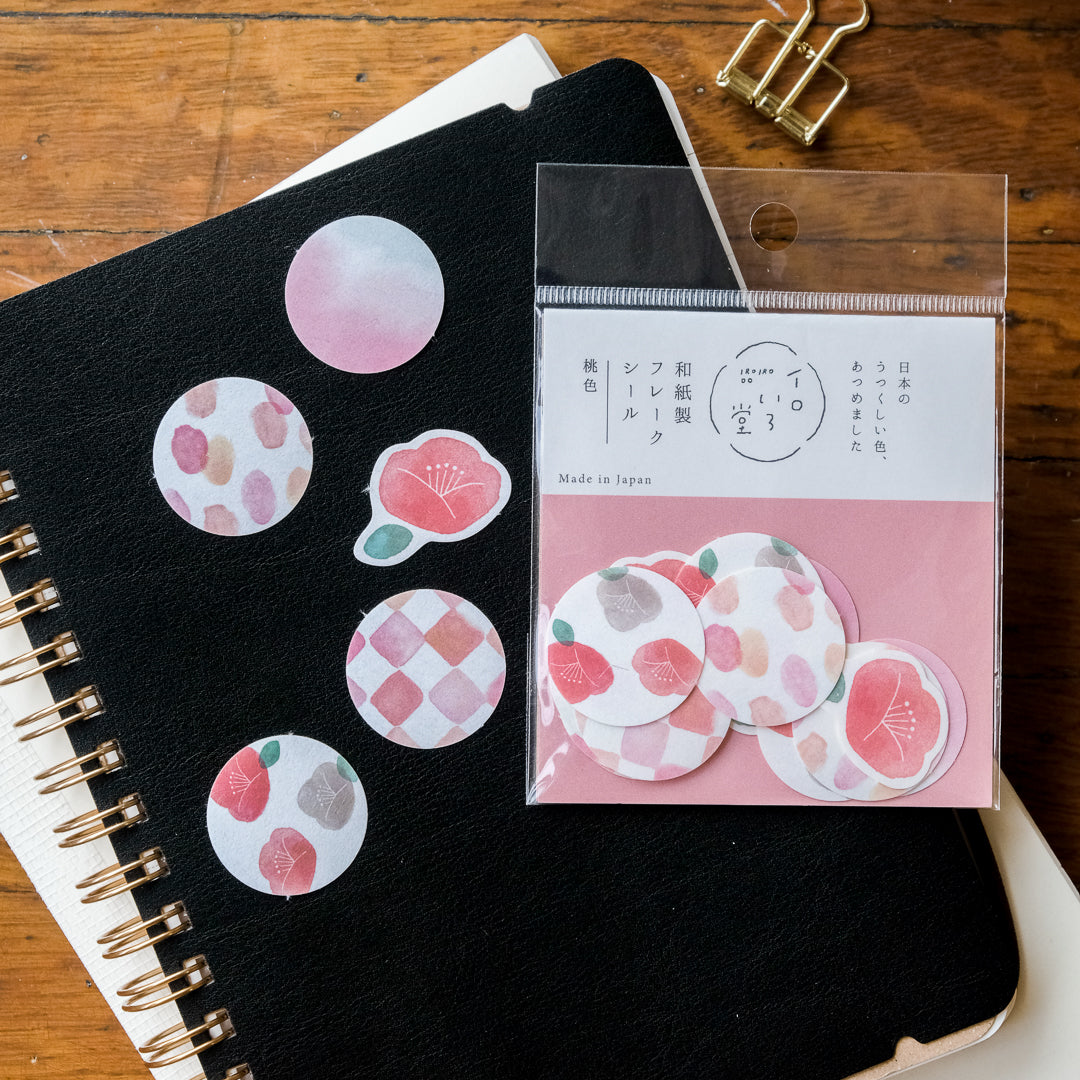 Furukawa Paper Paper Sticker Flakes - QSA168 Pink Iroirodo